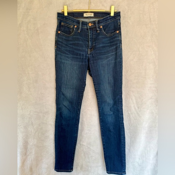 Madewell Denim - Madewell 9” Dark Blue Skinny Jeans
